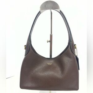 Coach Dark Brown Leather Shoulder Bag